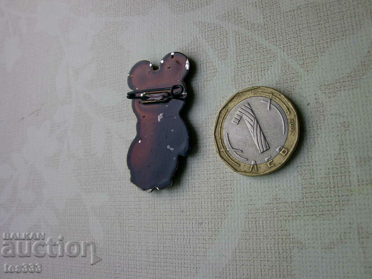 Аукцион Значка Миша Москва 80 пластмасова Аукцион Значка Миша Москва 80 пластмасова