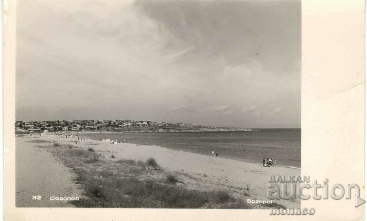 Carte poștală veche - Sozopol, Vedere