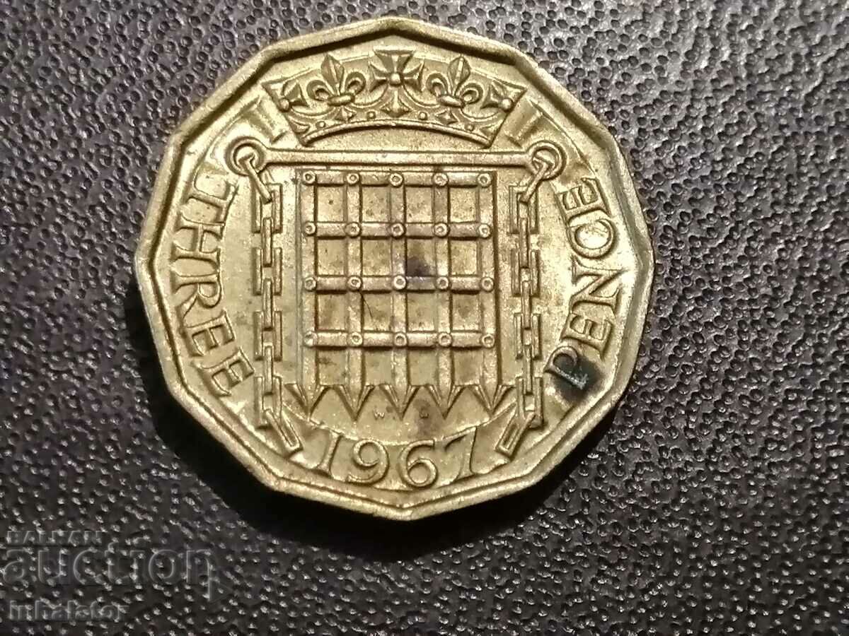 1967 3 pence