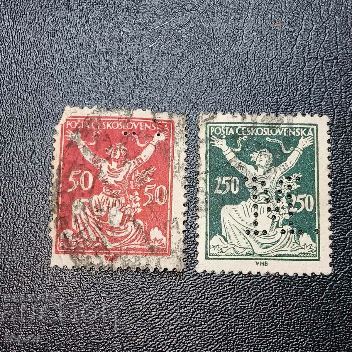 Czechoslovakia perforated