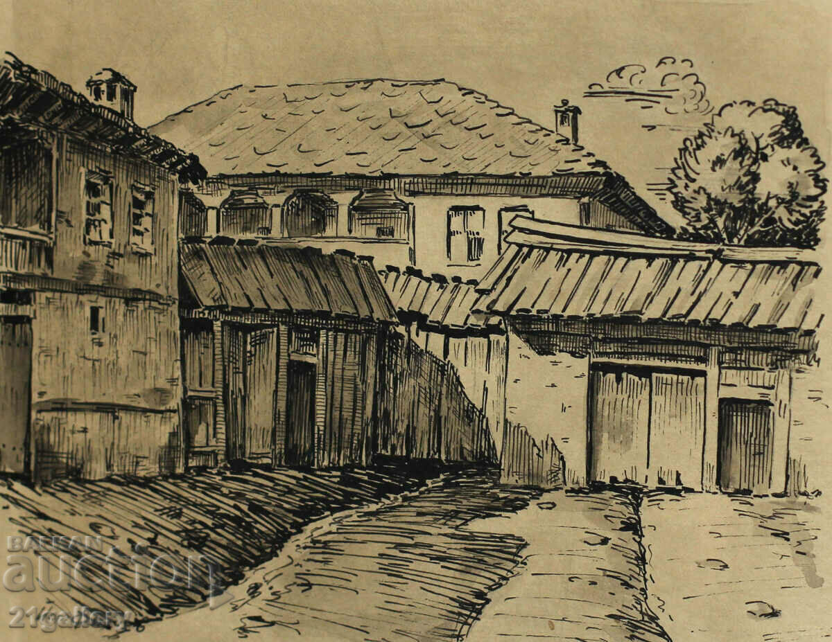 Yordan Filchev (1908 – 1968) Γραφικό τοπίο από το Batak 1945 - 5 Yordan Filchev (1908 – 1968) Γραφικό τοπίο από το Batak 1945 - 5