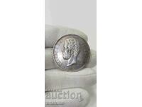 Rare silver coin 5 pesetas 1871 - Spain