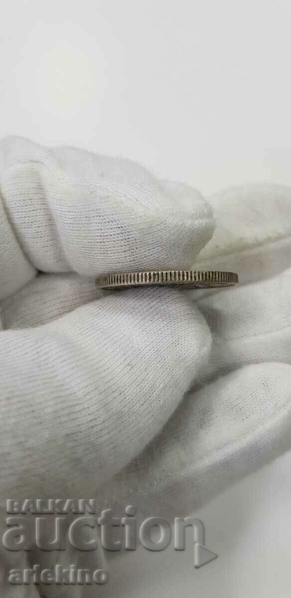 Rare Silver Coin 2 Pesetas 1870 - Spain - 5