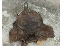 . VERY OLD LEATHER SADDLE