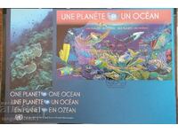 ONU - Fauna oceanică, plic pentru prima zi