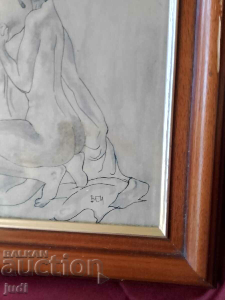 Stoyan Venev painting mixed technique with price 1200.00 BGN | € 613.55 Stoyan Venev painting mixed technique with price 1200.00 BGN | € 613.55