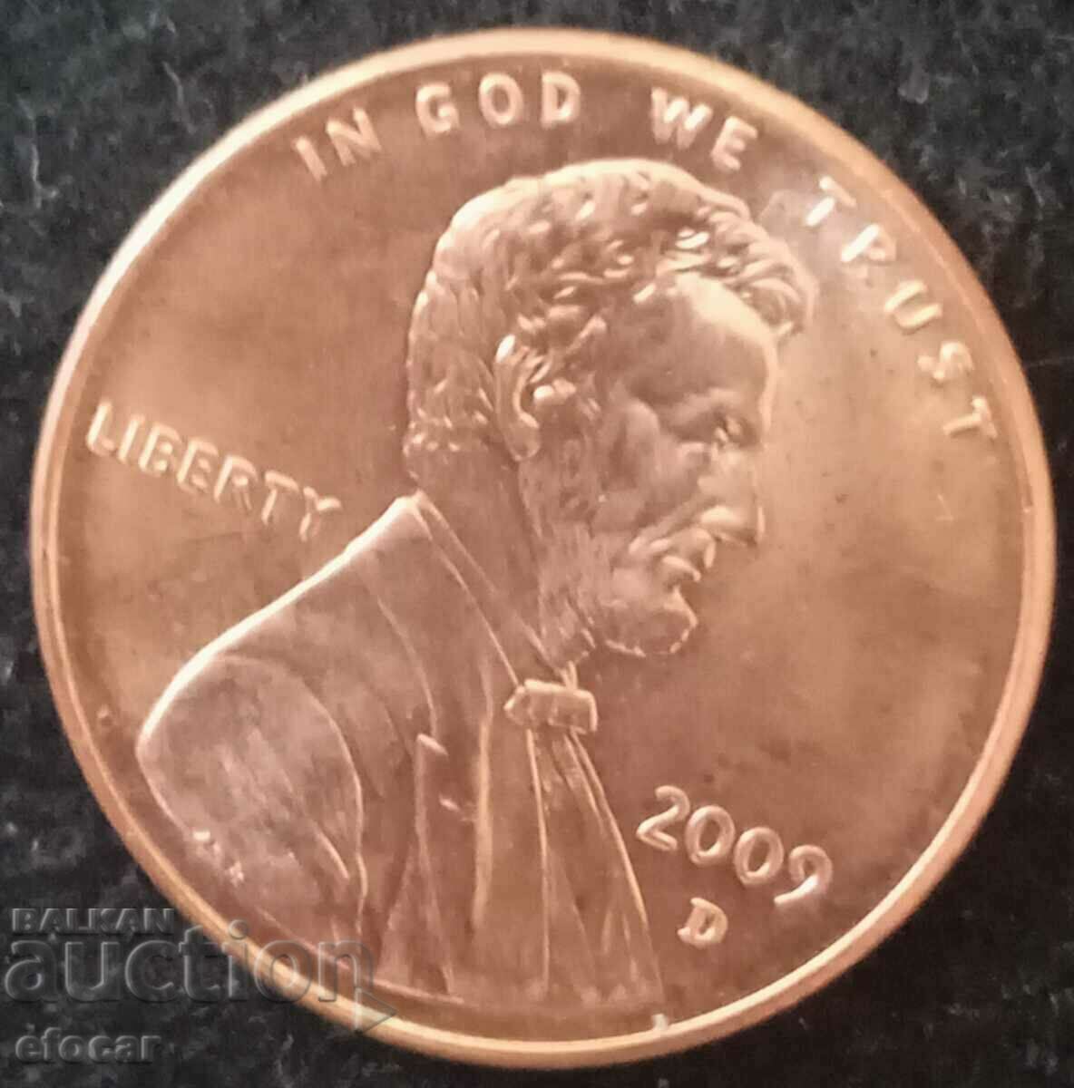 1 cent USA 2009 letter D with price 8.00 BGN | € 4.09 1 cent USA 2009 letter D with price 8.00 BGN | € 4.09