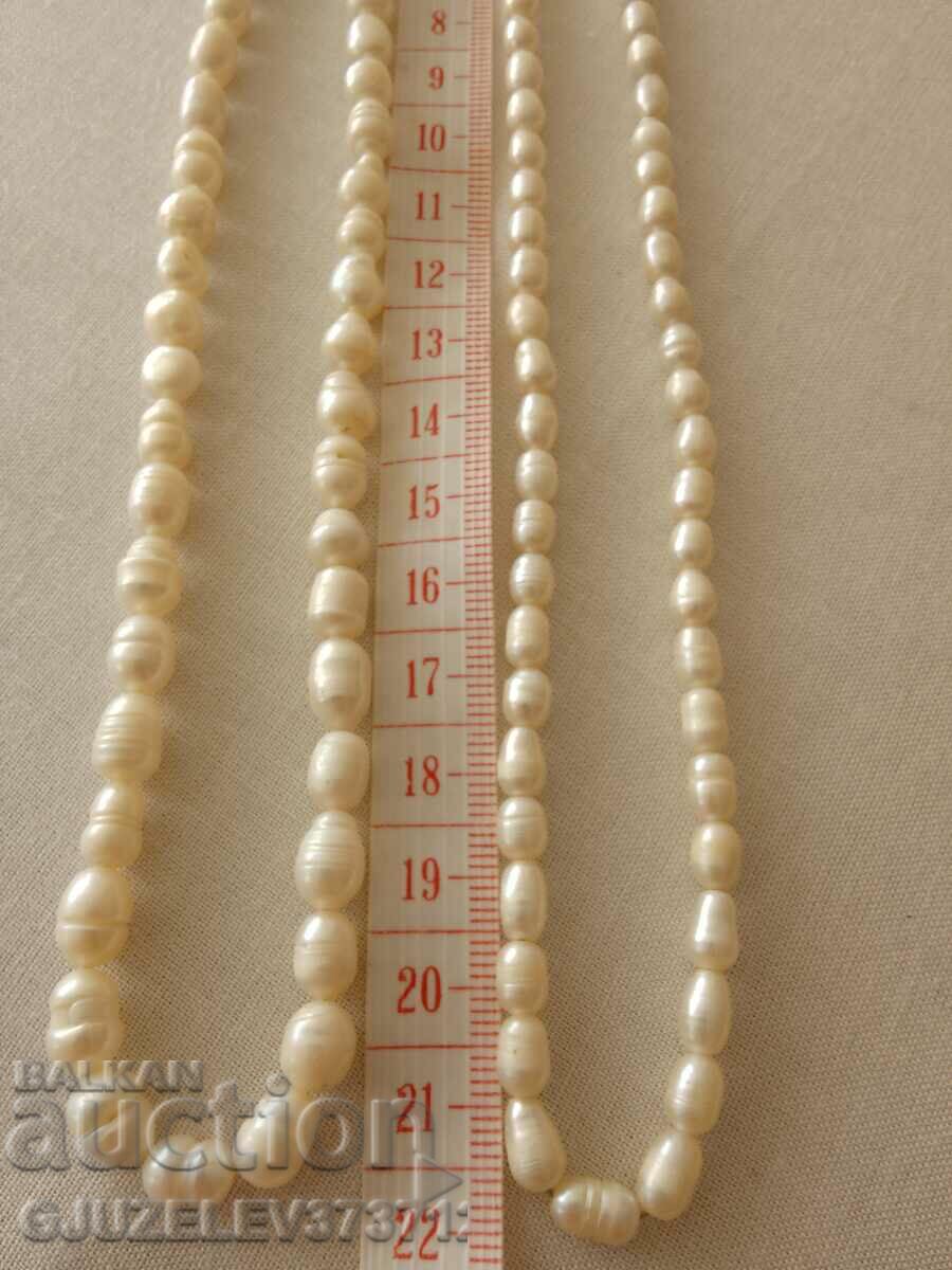 White natural freshwater pearl necklace - 7 White natural freshwater pearl necklace - 7
