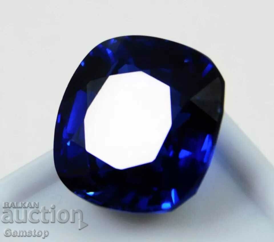 BZC! Μαξιλάρι από φυσικό ζαφείρι 12,80 ct. VGTL από την 1η!