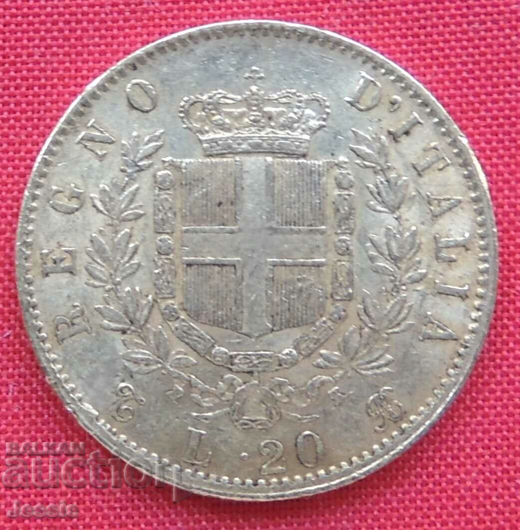 20 Lire 1863 Italy ( 20 лири Италия ) ( злато )