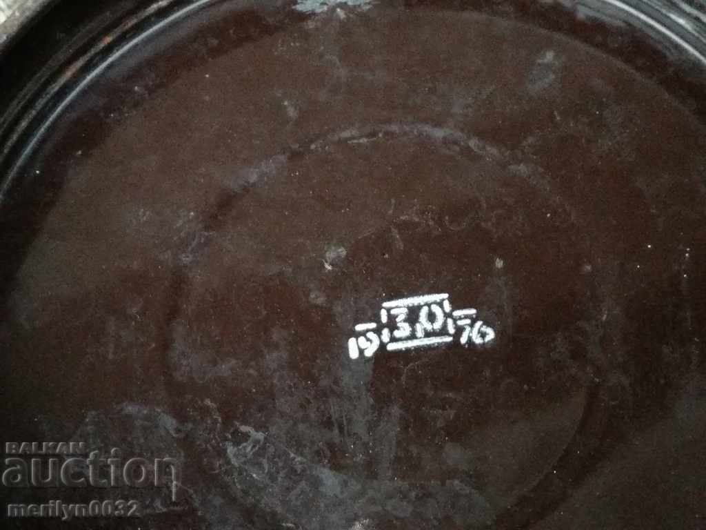 Емайлирана кофа от времето на соца, емайлиран съд, леген - 7 Емайлирана кофа от времето на соца, емайлиран съд, леген - 7