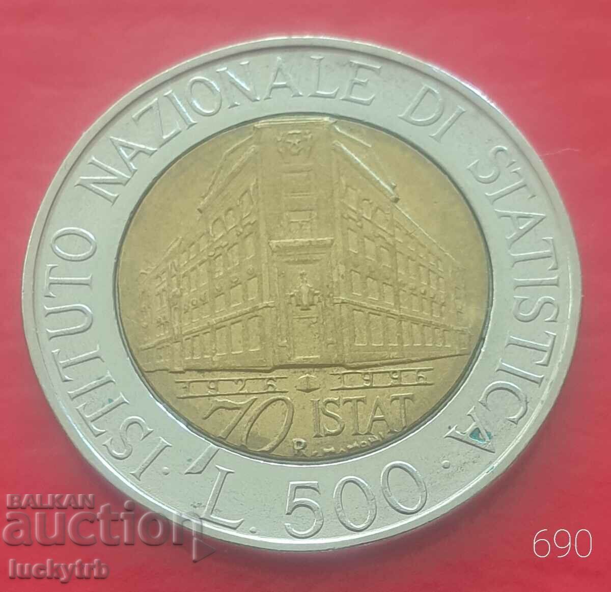 500 lire 1996 - Italia-70. Institutul Naţional de Statistică