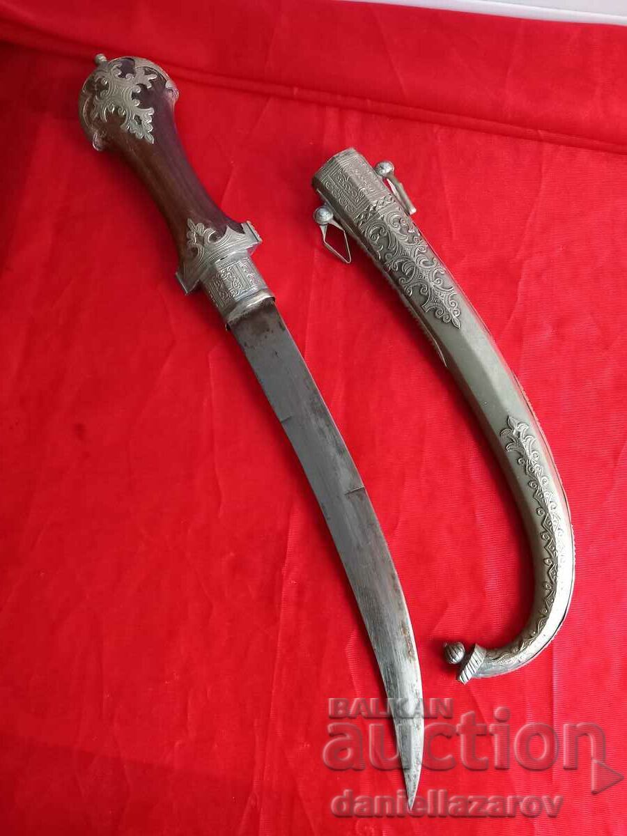 Pumnal vechi de argint mare KUMAYA, Pumnal - 5