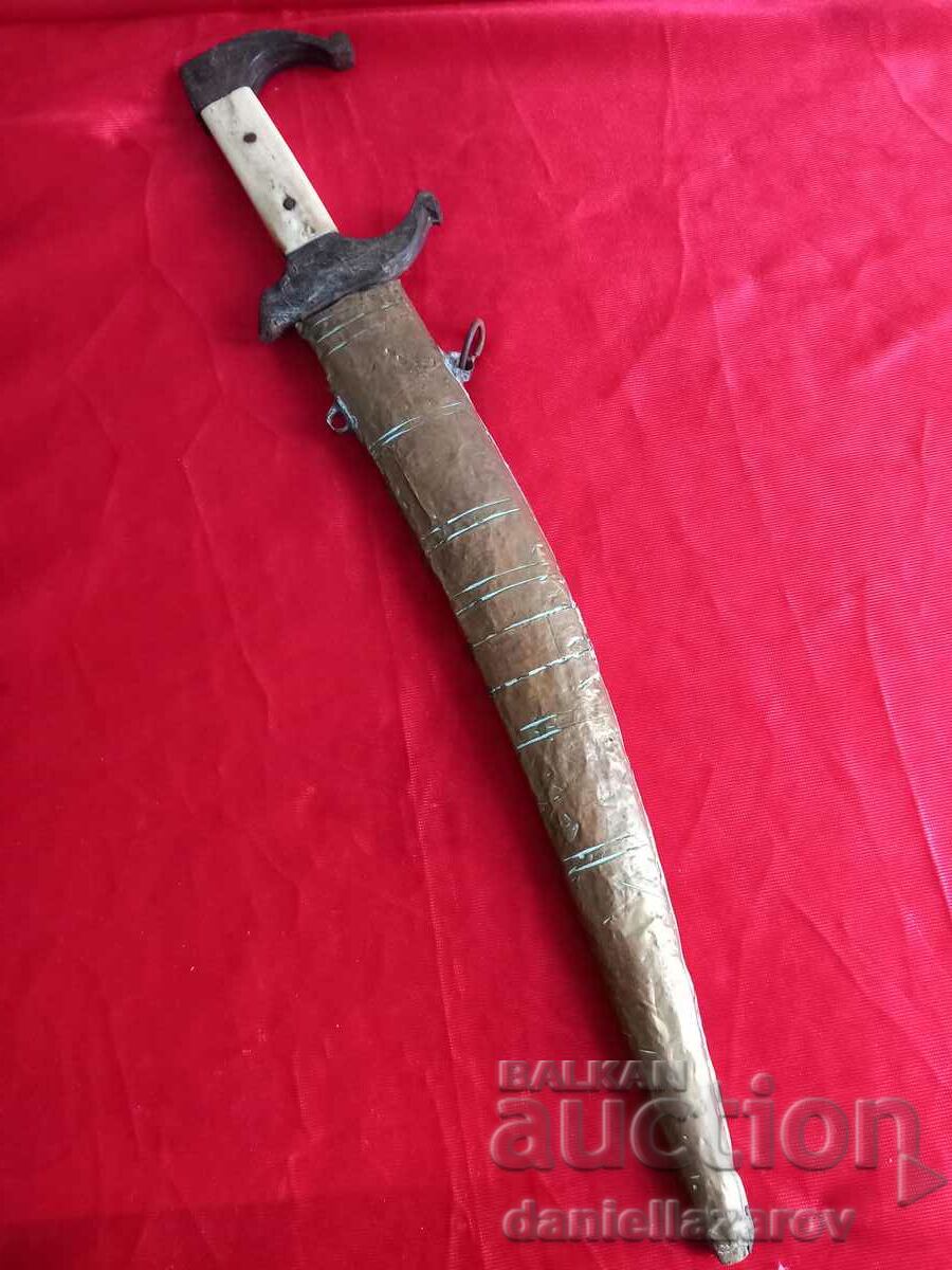 PUMNAL BĂCÂNT OTOMAN, Cuțit, Os Mâner - 6 PUMNAL BĂCÂNT OTOMAN, Cuțit, Os Mâner - 6