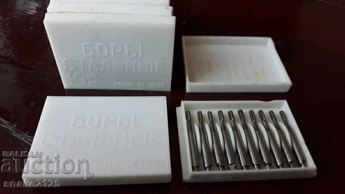 Малки руски, стоманени бургии - 90 броя. с цена € 10.00 | 19.56 лв.