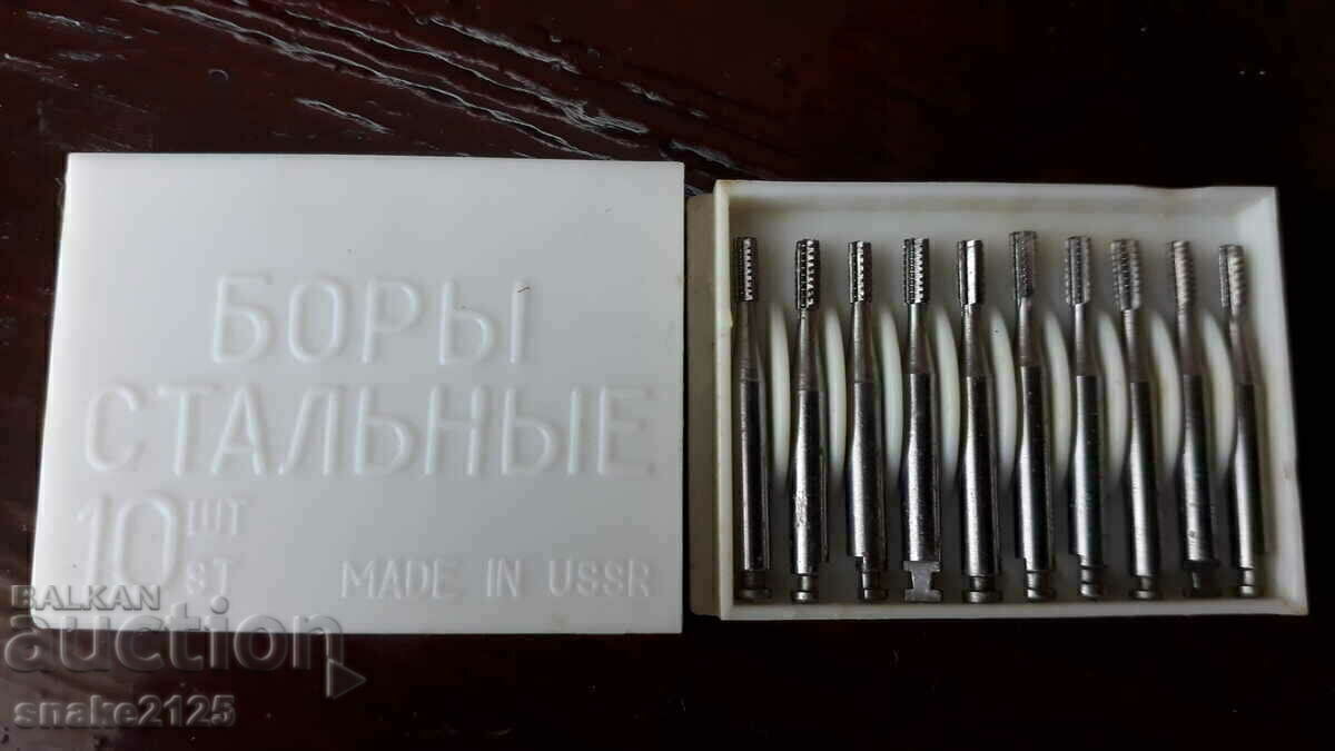Small Russian steel drills - 90 pieces.