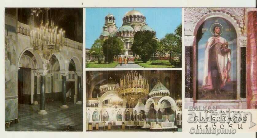 Card Bulgaria Sofia Temple-monument "Alexander Nevsky K2