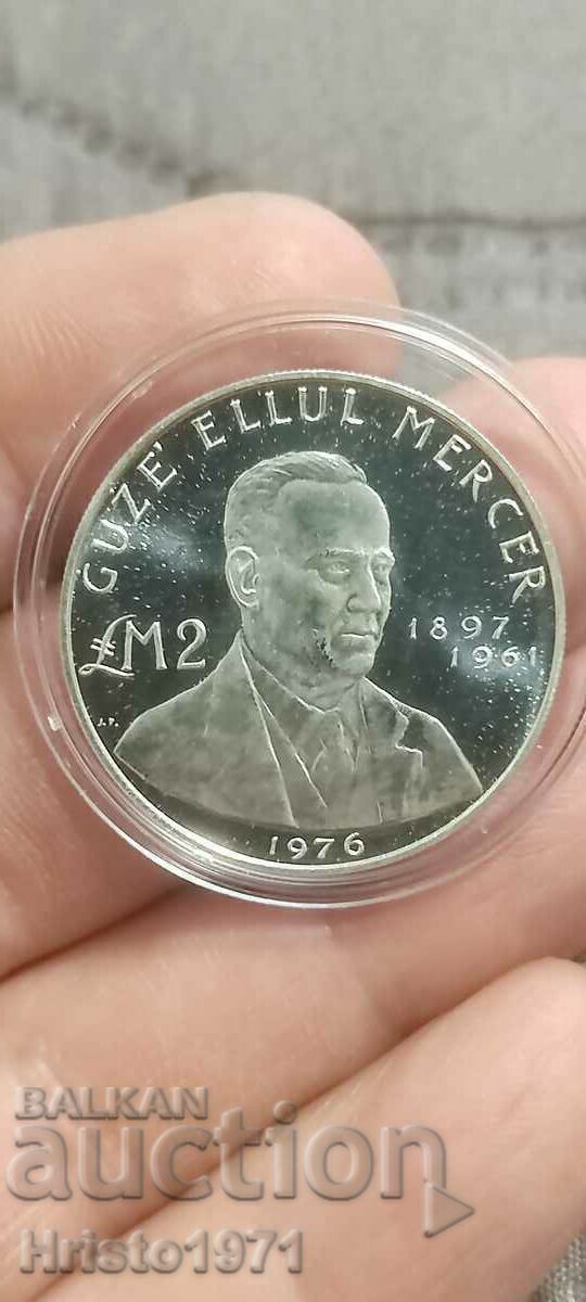 2 pounds 1976 Malta 2 pounds 1976 Malta