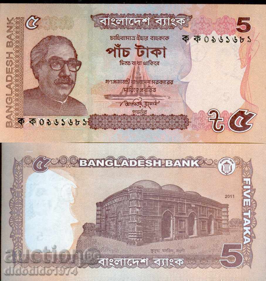 BANGLADESH BANGLADESH 5 issue issue 2011 NEW UNC