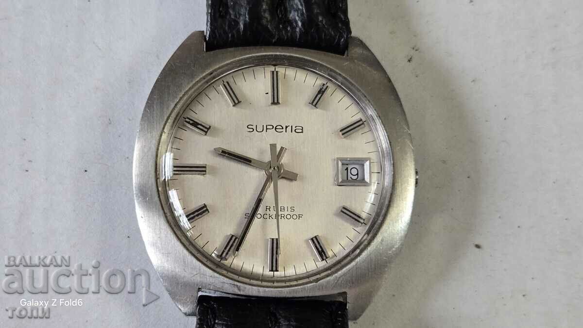 SUPERIA SWISS MADE CAL 140 RARE NOT WORKING B Z C !!!!