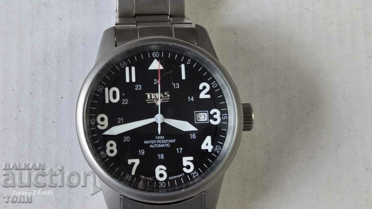 TRIAS AUTOMATIC GERMANY RARE DIVER WORKS NO WARRANTY MOT