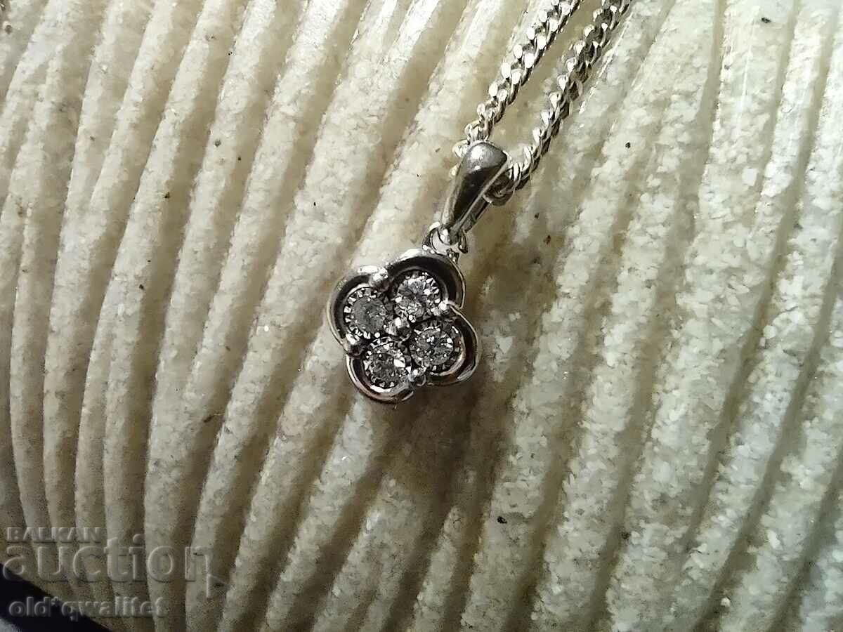 Κολιέ από λεπτό ασήμι Diamonds Ασήμι 925 με τιμή 397.00 BGN | € 202.98 Κολιέ από λεπτό ασήμι Diamonds Ασήμι 925 με τιμή 397.00 BGN | € 202.98