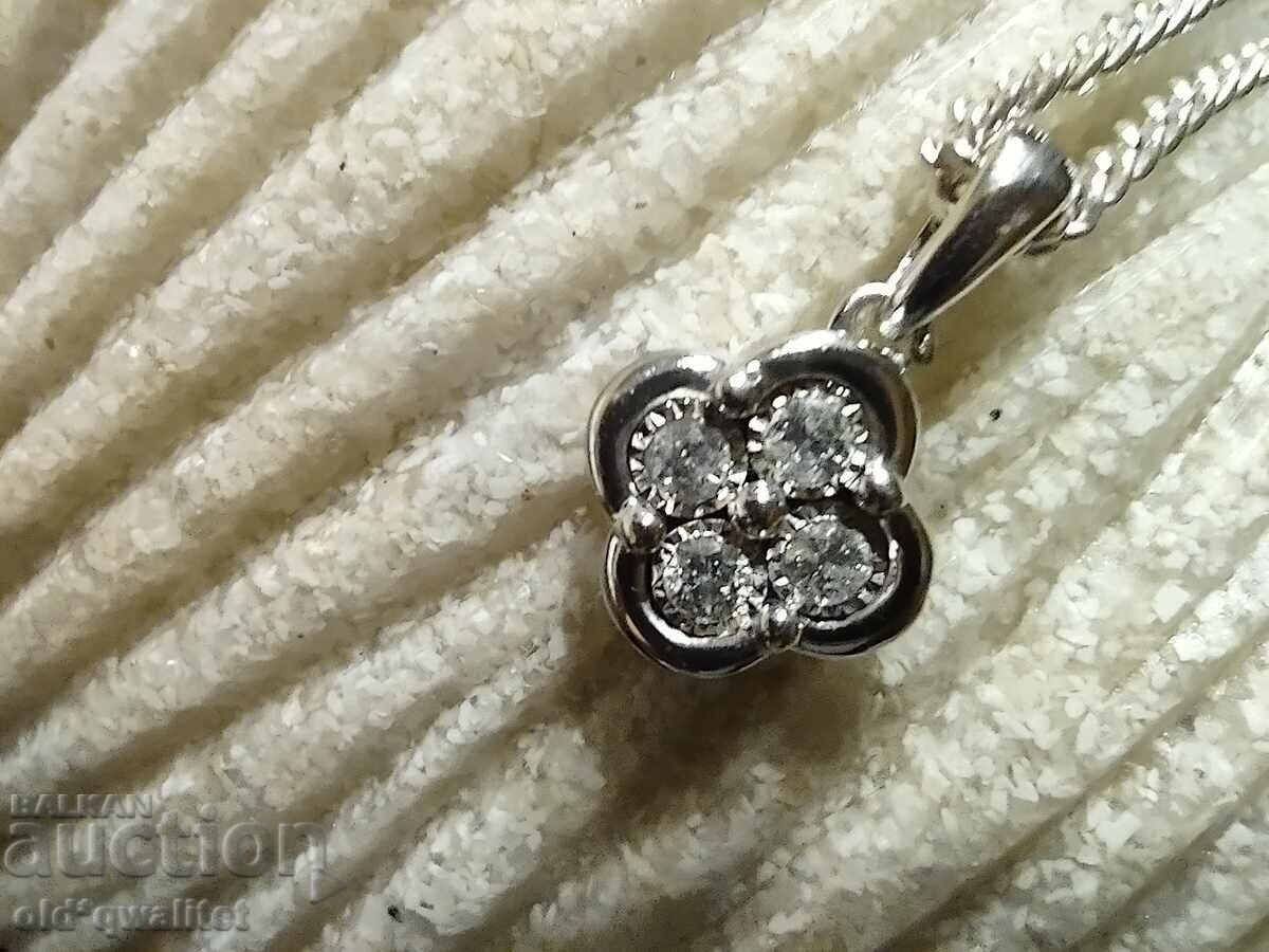 Κολιέ από λεπτό ασήμι Diamonds Ασήμι 925 - 7 Κολιέ από λεπτό ασήμι Diamonds Ασήμι 925 - 7