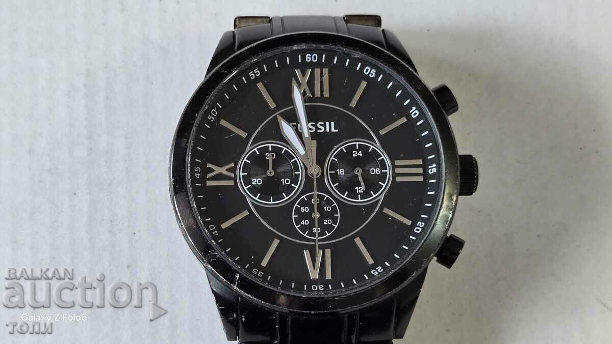 FOSSIL CHRONOGRAPH QUARTZ RARE WORKS WITHOUT WARRANTY B Z C !