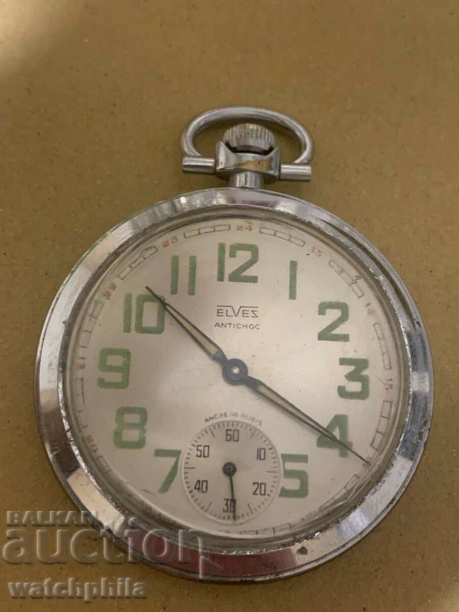 Elves 15 jewels pocket watch, not working. A healthy balance