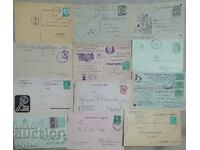 Kingdom of Bulgaria 12 pcs. advertising company cards traveled