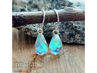 5533 Silver earrings with Mystic Opal