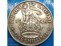 Great Britain 1 Shilling 1946 George VI Silver