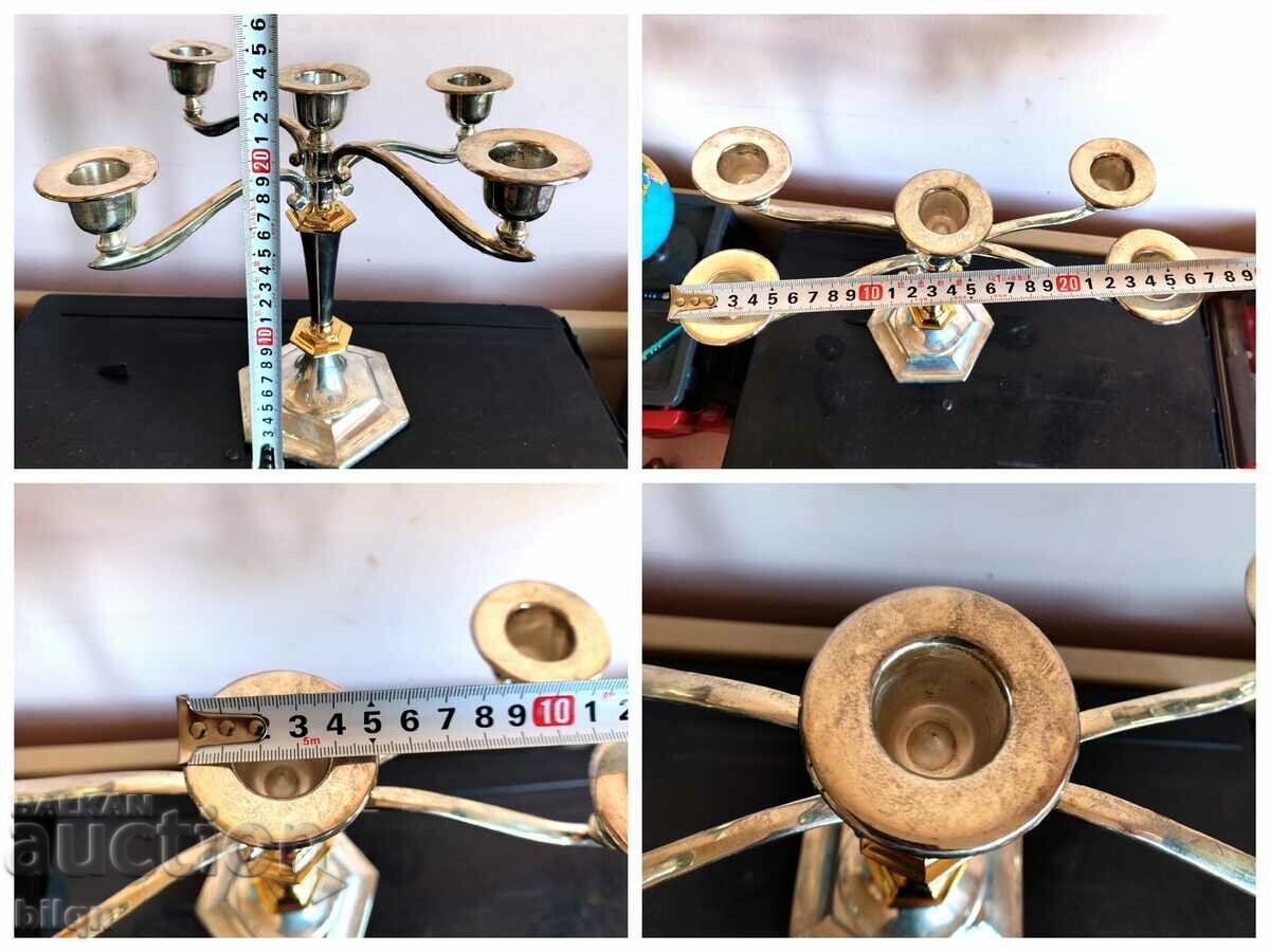 Great Silver Plated Candlestick - 7 Great Silver Plated Candlestick - 7