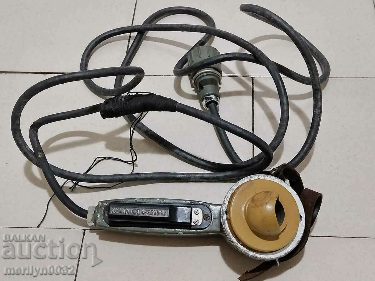 Microphone headset war machine tank BMP APC aircraft USSR WW2 - 5
