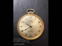 Hanowa Swiss pocket watch, gold plated. Excellent condition