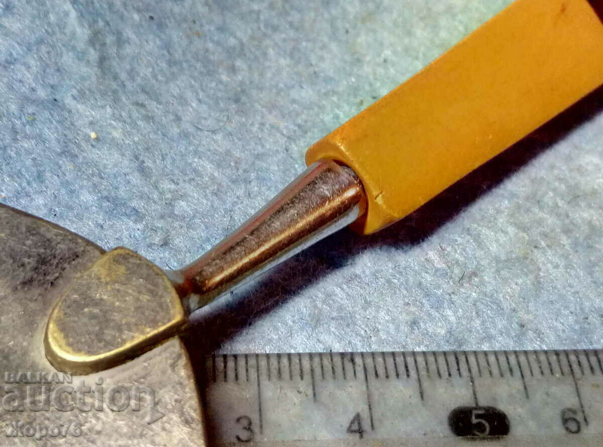 Old Bronze Silver Plated CAKE SPAUL with AMBER HANDLE - 5 Old Bronze Silver Plated CAKE SPAUL with AMBER HANDLE - 5