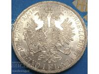 1 Florin 1860 Austria Franz Joseph silver UNC