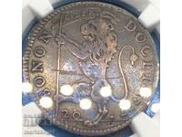 Vatican 1 Lira 1777 20 Bolognese Bologna NGC VF Details Ag