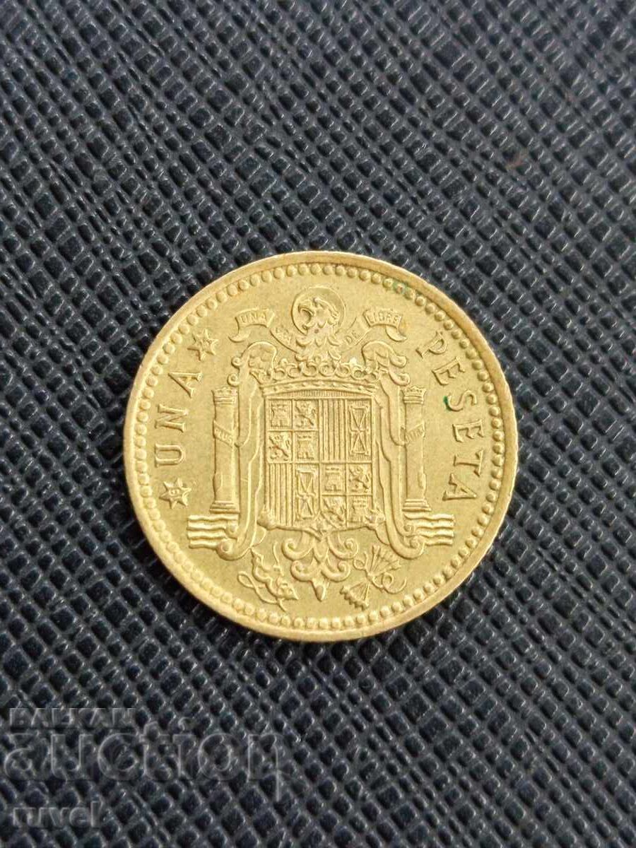 Испания, 1 песета 1966 г.
