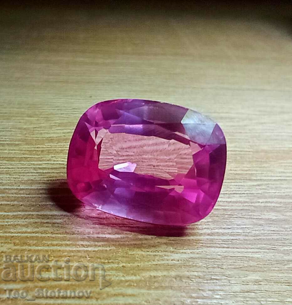 Kunzite cushion 18.05 carats with certificate