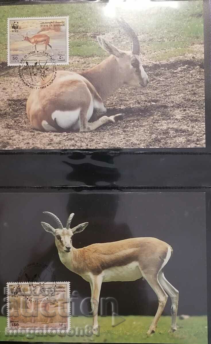 Bahrain - WWF fauna, gazelle with price 15.00 BGN | € 7.67 Bahrain - WWF fauna, gazelle with price 15.00 BGN | € 7.67