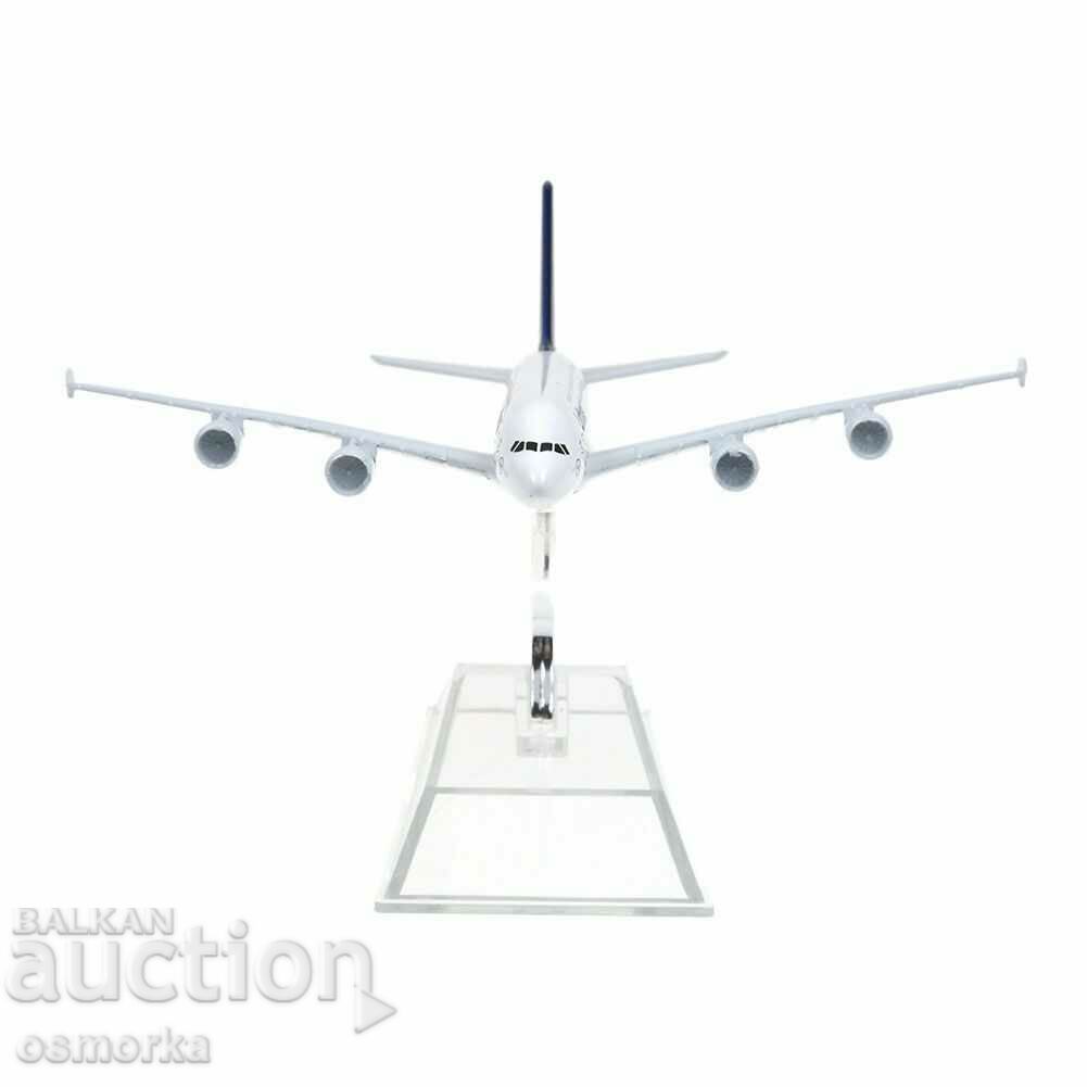 Delivery of Airbus 380 airplane model model Lufthansa metal A380 airport