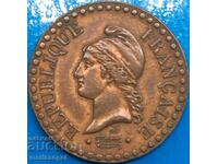 Franța 1 centime 1849 bronz - rar