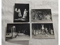 ST.ZAGORA OPERA BALLETS LOT OF PHOTOS 4 pieces SIGNED