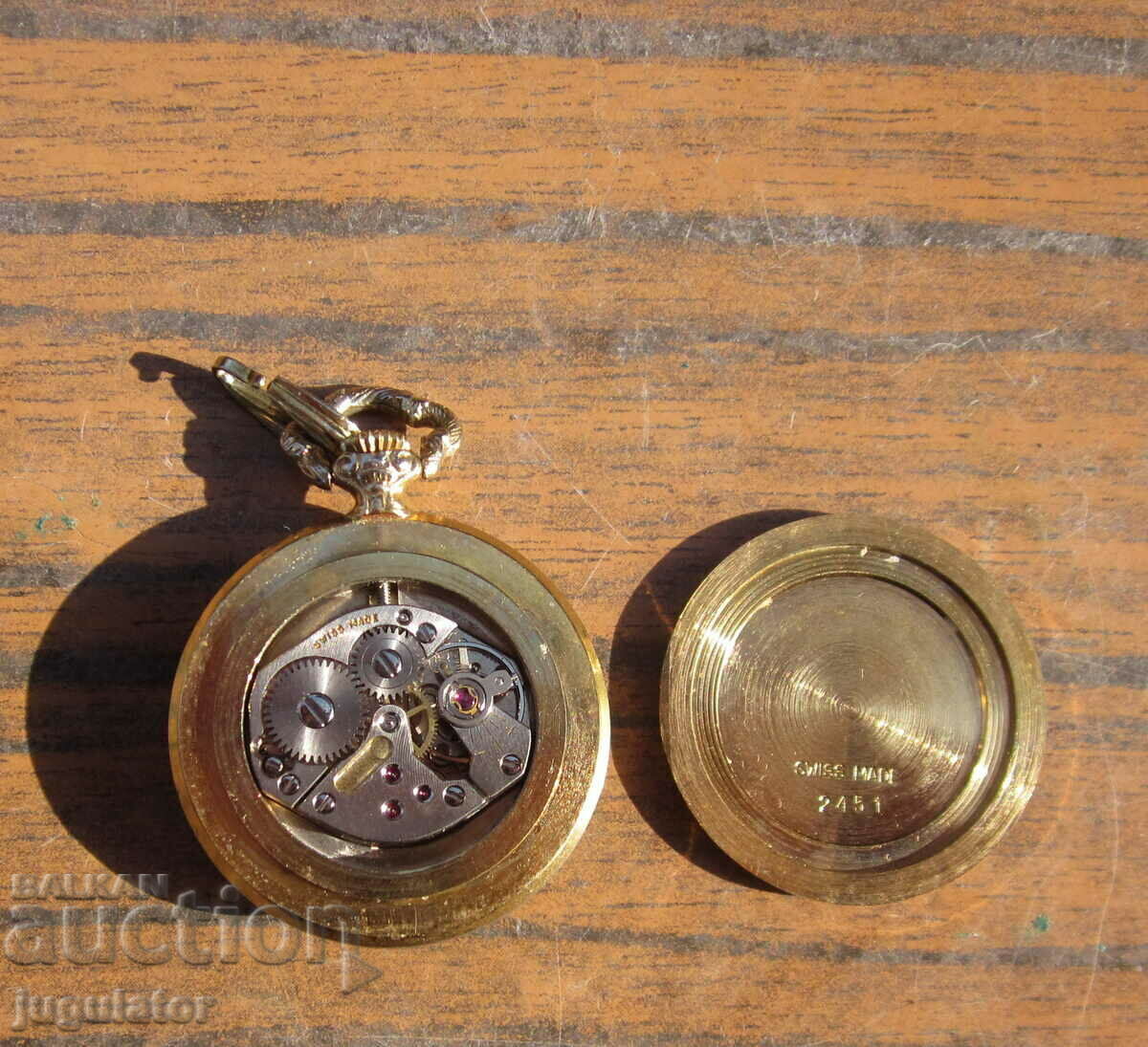 VALGINE old Swiss pocket watch gilded with enamel - 5 VALGINE old Swiss pocket watch gilded with enamel - 5