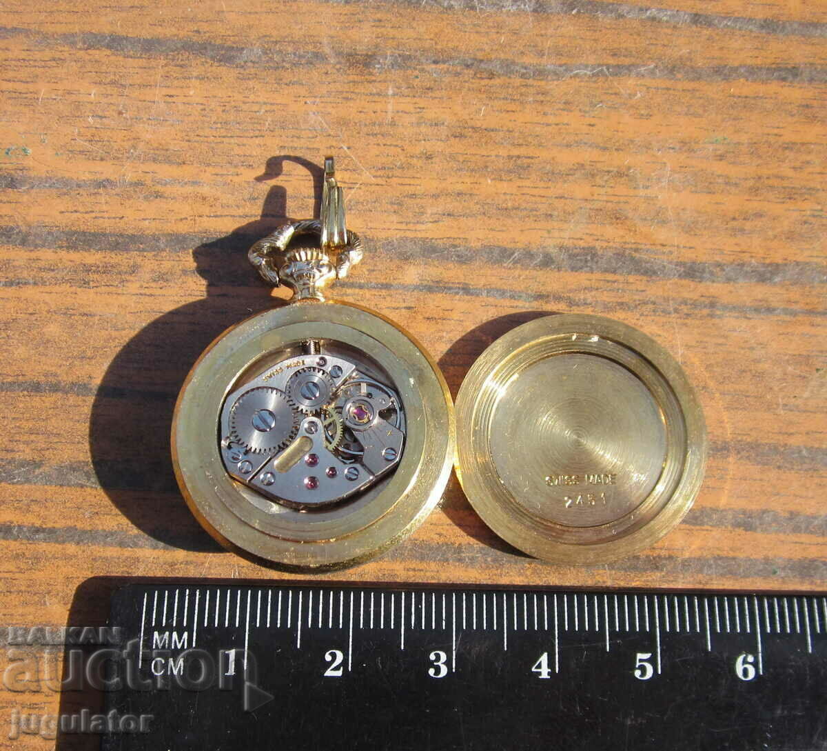 VALGINE old Swiss pocket watch gilded with enamel - 7 VALGINE old Swiss pocket watch gilded with enamel - 7