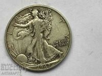 #1 САЩ  половин долар half dollar сребърна монета 1942