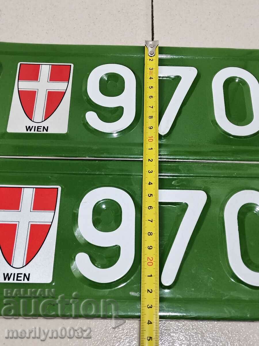 Παράδοση Ζεύγος αριθμών, αριθμός κυκλοφορίας, πινακίδα, πινακίδα