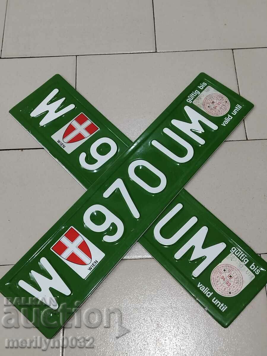 Ζεύγος αριθμών, αριθμός κυκλοφορίας, πινακίδα, πινακίδα - 6