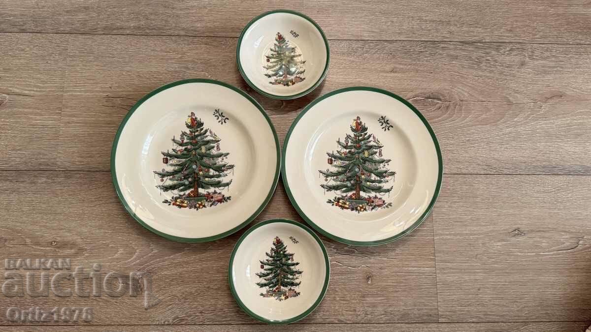 Delivery of Spode – Christmas 2pcs main plates+ 2pcs. bowls. New! Delivery of Spode – Christmas 2pcs main plates+ 2pcs. bowls. New!